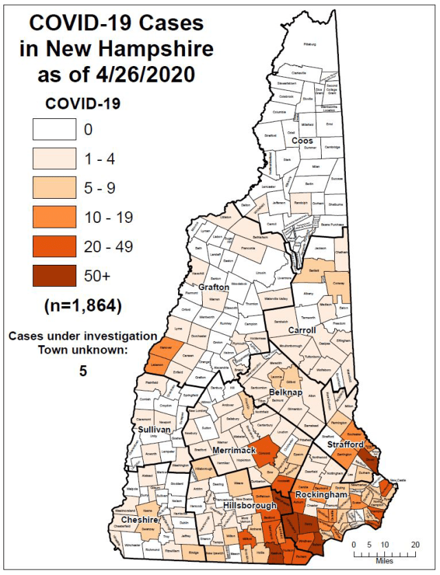 April 26 Case Map
