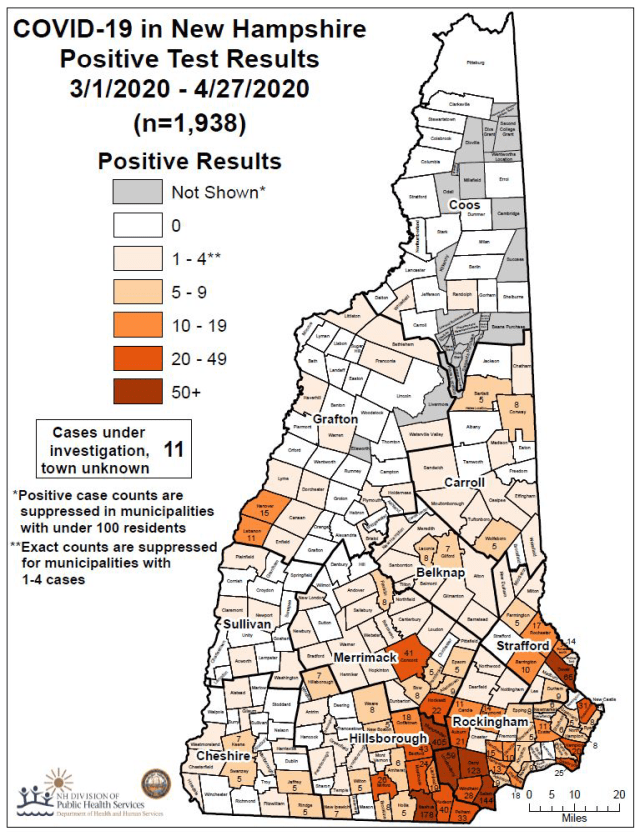 April 27 Case Map